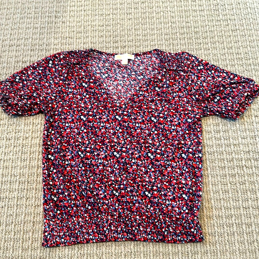 MICHAEL KORS RED, WHITE, & BLUE TOP.